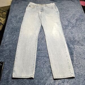Bongo Women's Light Wash Vintage 90s  Straight Leg Juniors Jeans Size 11 XL